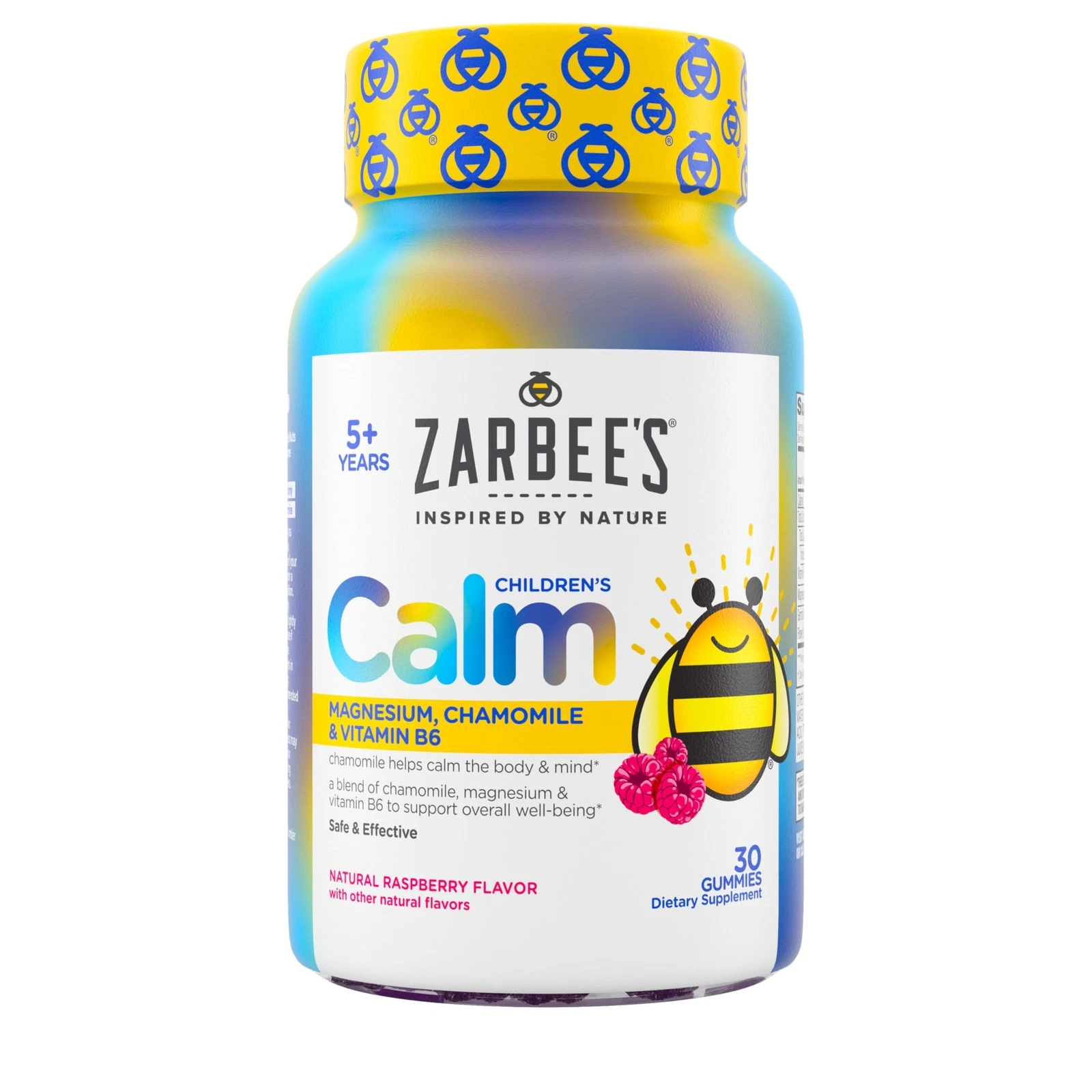 Zarbee's Children's Calm Gummies Raspberry Flavor 30 Count Emotional Support