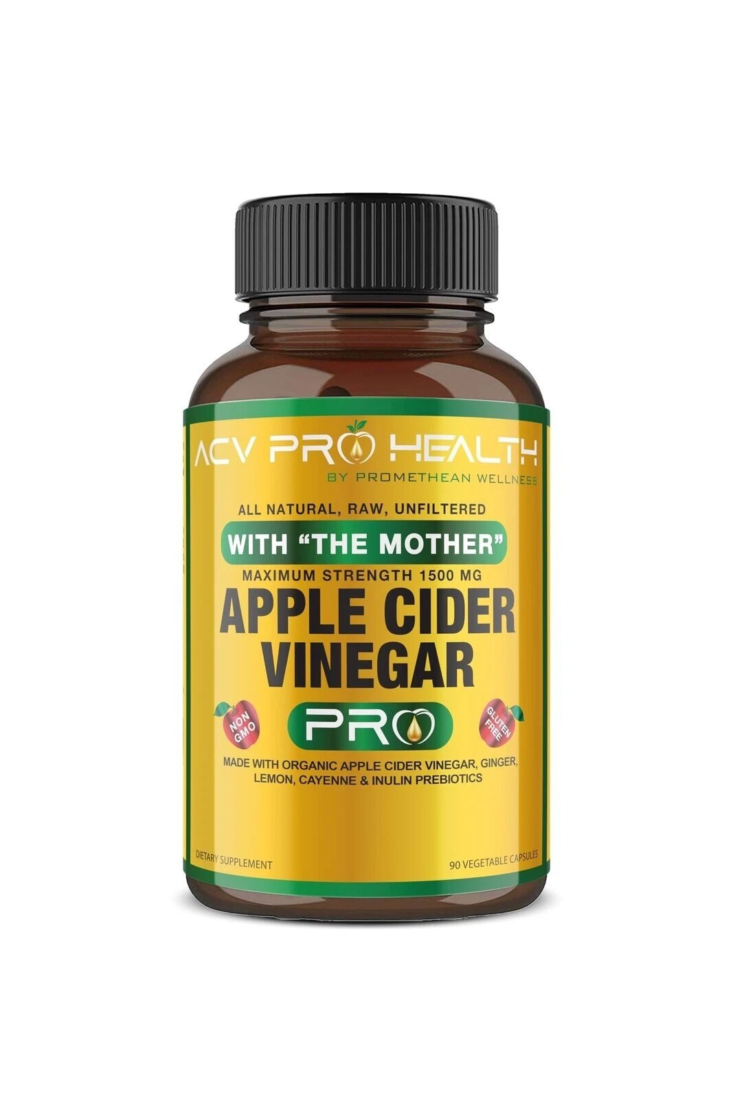 6x Certified Organic Apple Cider Vinegar Capsules AVC Pro Health Detox