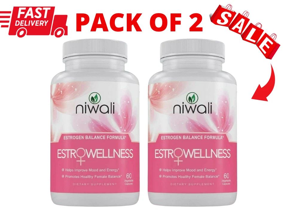Niwali EstroWellness Pills Hormonal Balance female Menopause Relief Women 60 cap