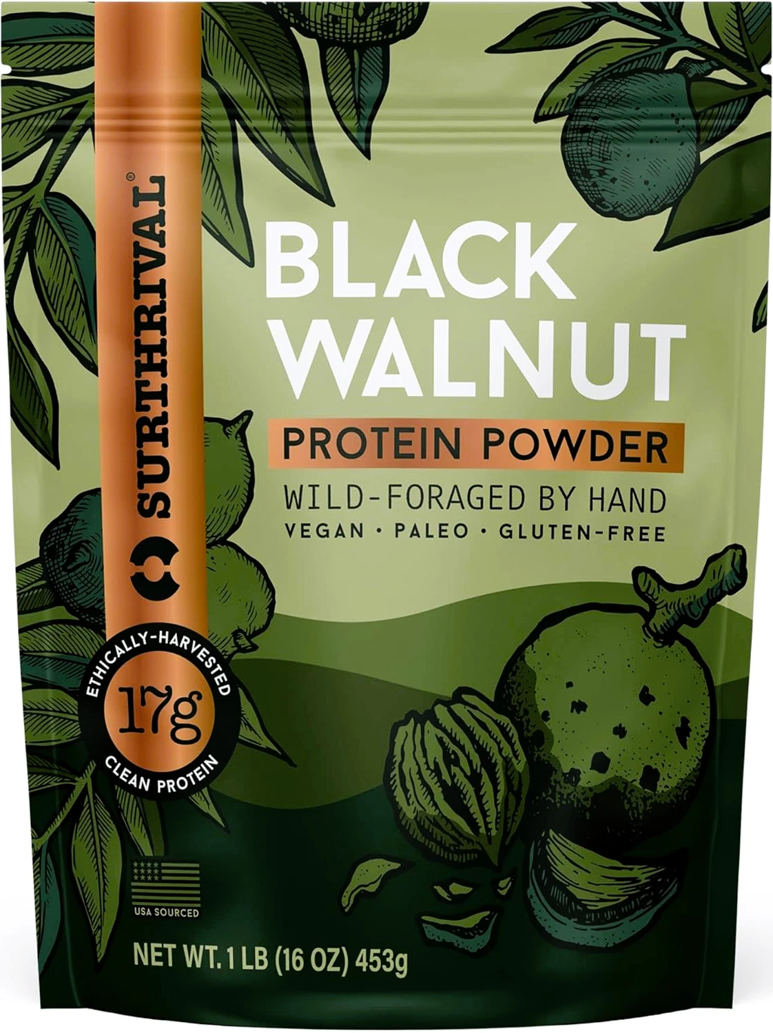 Surthrival Black Walnut Protein Powder 16 Ounces