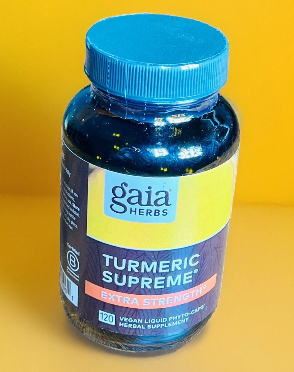 Gaia Herbs Turmeric Supreme Extra Strength 120 Vegan Liquid Phyto-Capsules 6/26