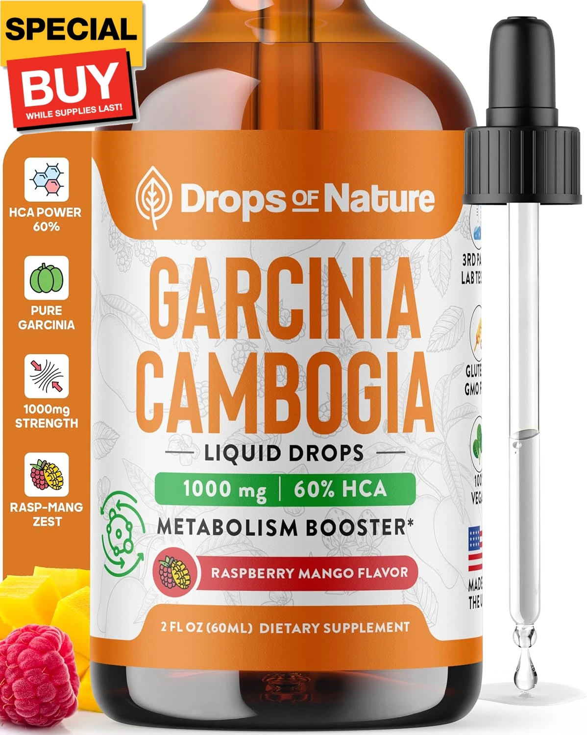 Garcinia Cambogia - Appetite Suppressant for Weight Loss - Stronger Than Pills &