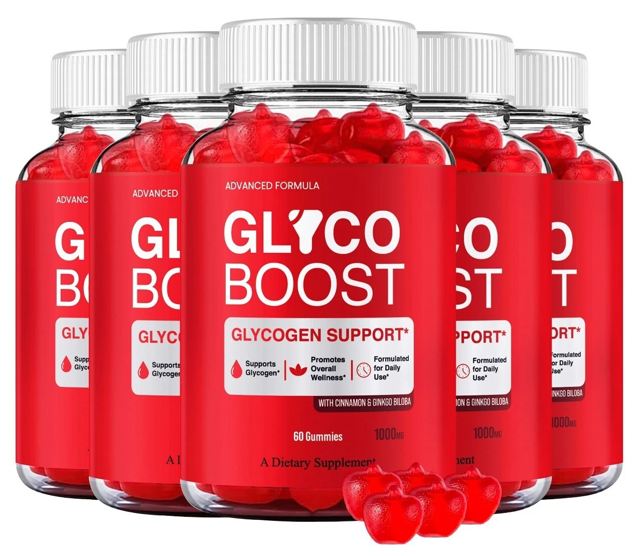 (5 Pack) Glyco Boost Advanced Blood Support Gummies - Glycogen Support Gummies