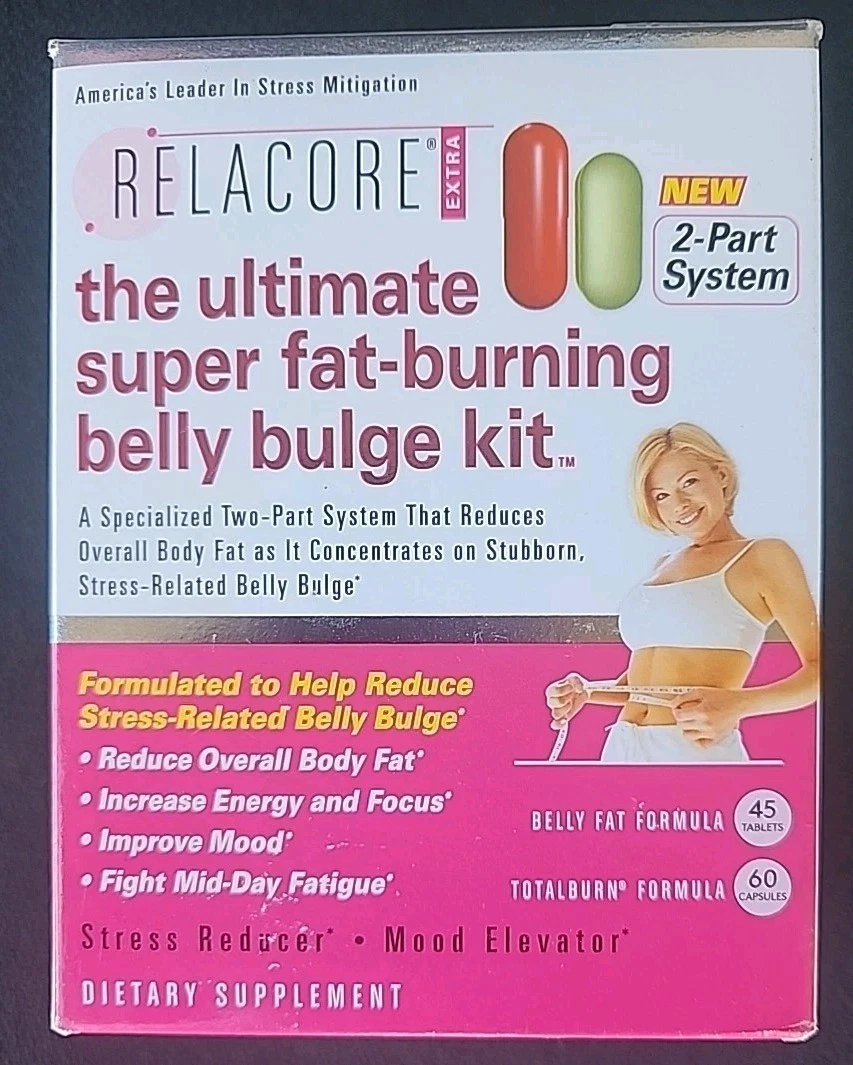 Relacore The Ultimate Super Fat Burning Belly Bulge Kit - 60 Capsules