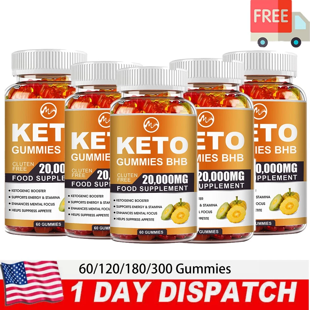 Keto Slimming Gummies Apple Cider Vinegar ACV Weight Loss 60/120/180/300 Gummy