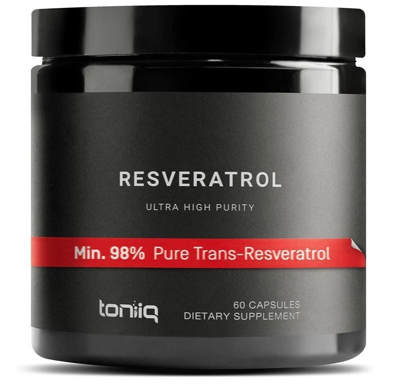 Ultra High Purity Resveratrol Capsules - 98% Trans-Resveratrol - Support for Ant