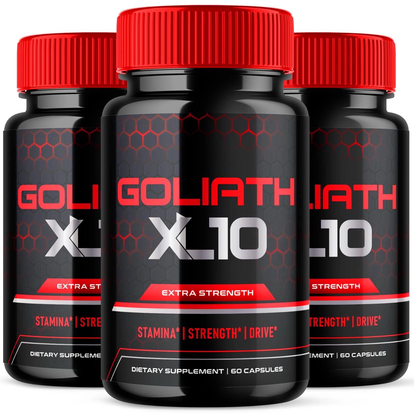 Goliath XL10 Pills For Men Advanced Vitality Support Supplement 180 Capsules