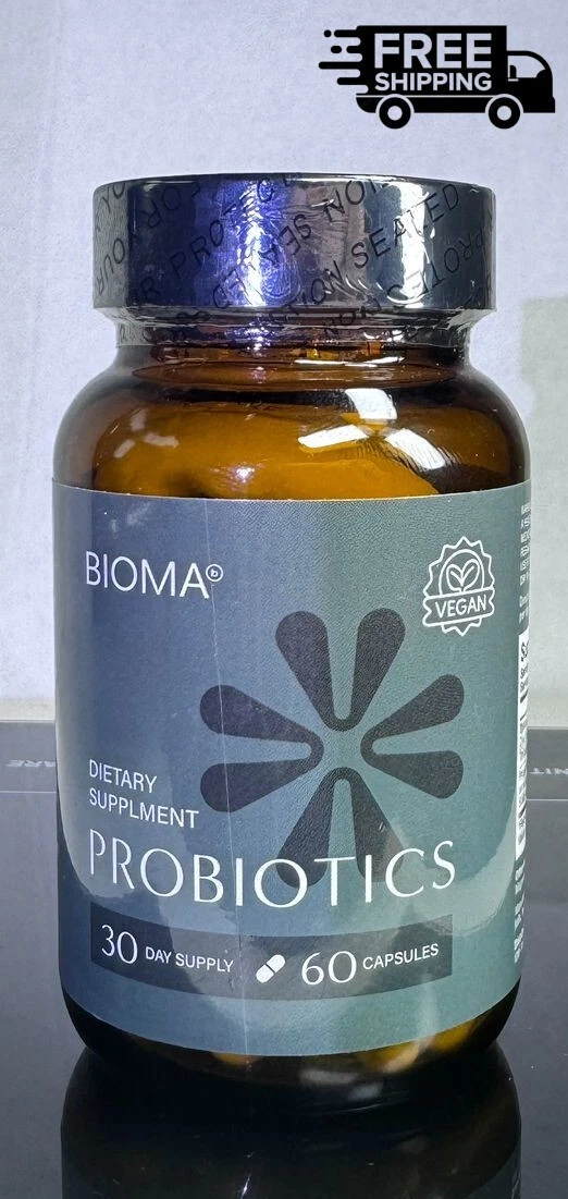 Bioma Probiotics for Digestive Health 3 In 1 Gut Health Probiotic Capsules -60ct
