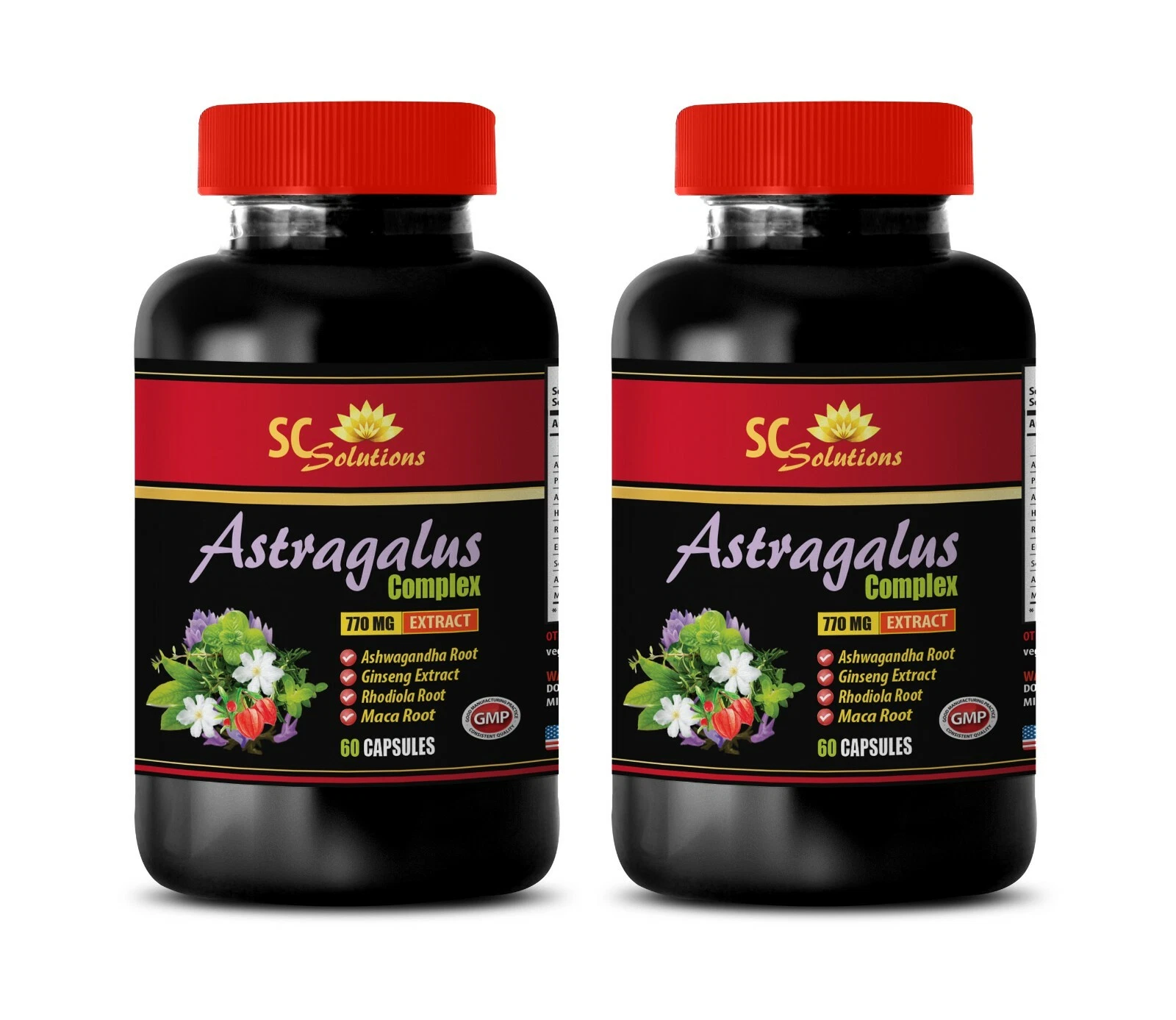 natural energy boost ASTRAGALUS COMPLEX holy basil ashwagandha supplement 2 BOTT