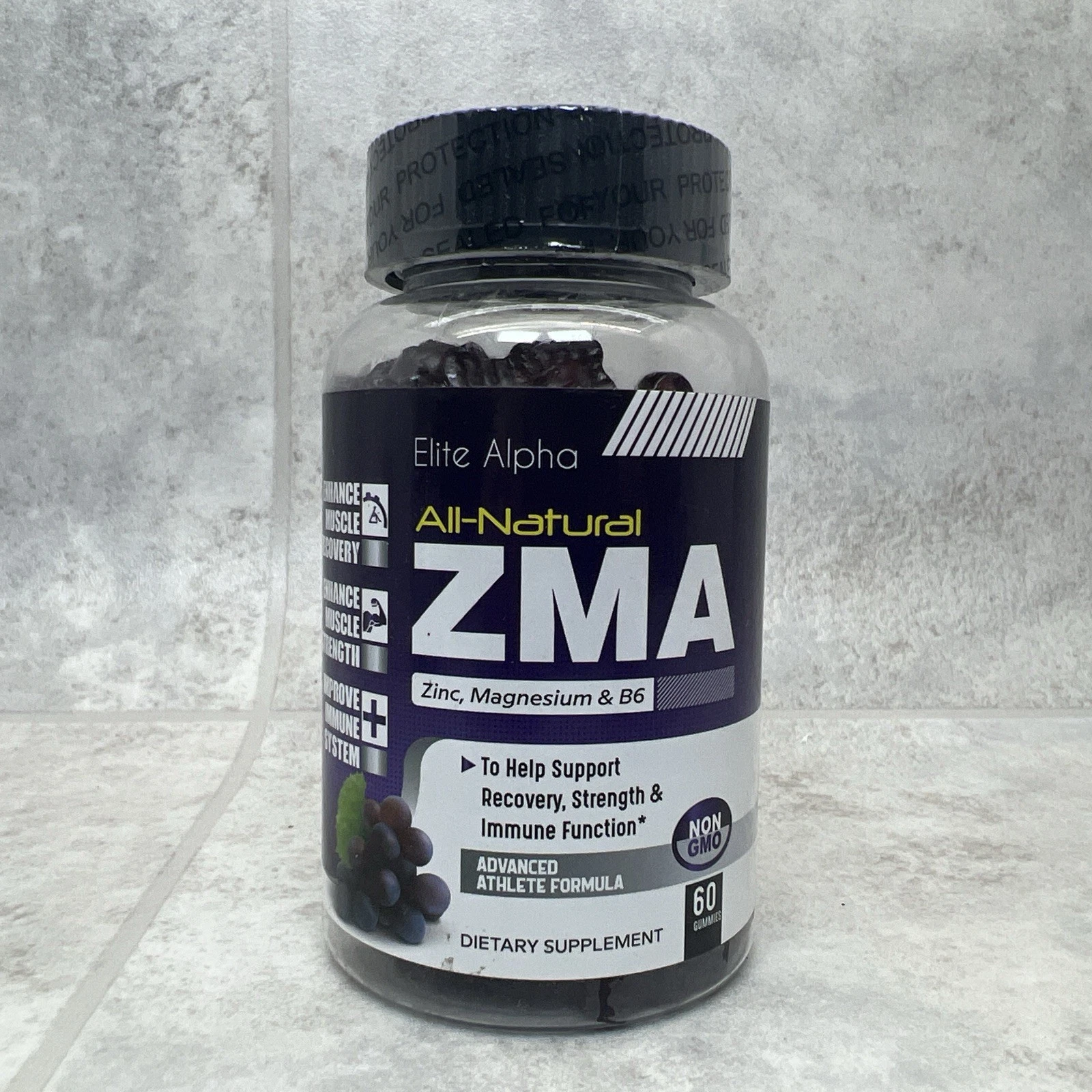 ZMA Gummies (Zinc, Magnesium and Vitamin B-6) - Advanced Athlete Formula 07/2026