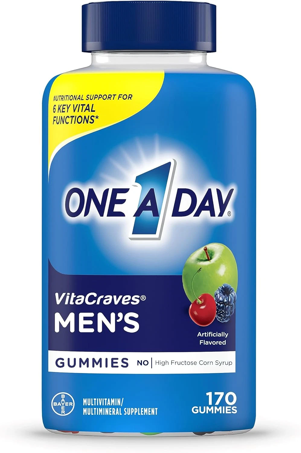 Men’S Multivitamin Gummies, Multivitamin for Men with Vitamin A, C, D, E, Calciu