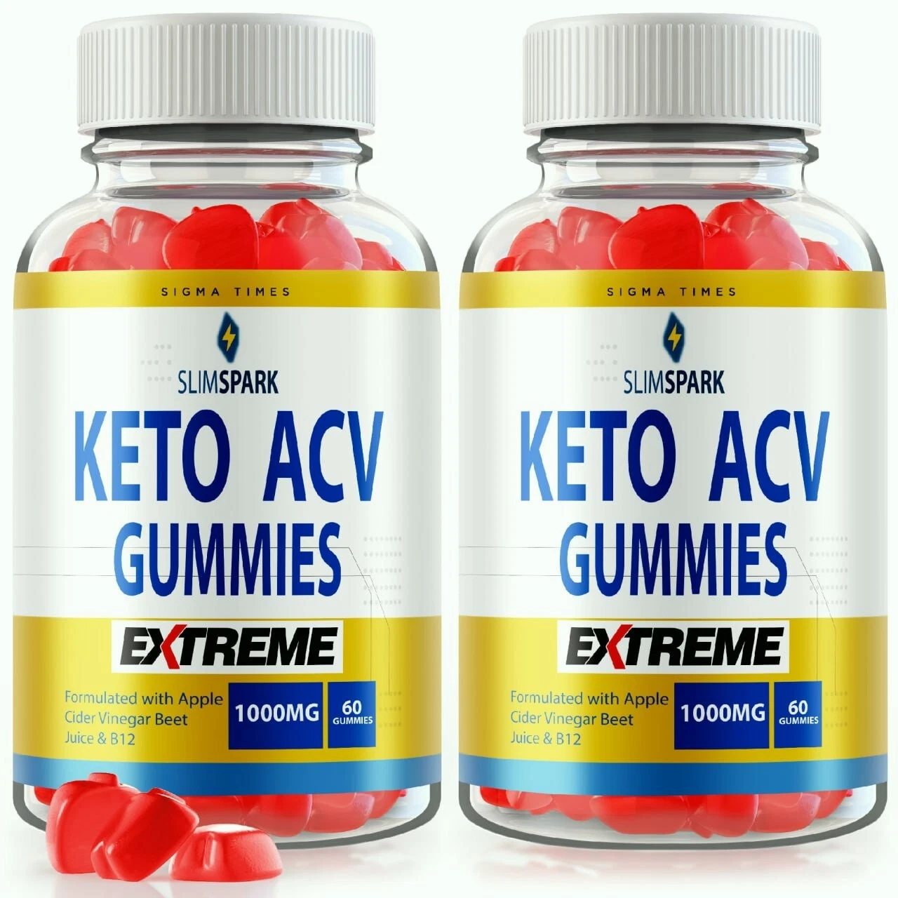 (2 Pack) SlimSpark Keto ACV Gummies to Support Weight Loss & Metabolic Health