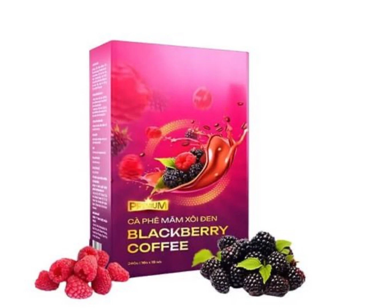 Blackberry Coffee - Ca Phe Mam Xoi Den 15 packets per Box - Giam Can Weight Loss