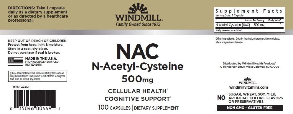 NAC N-Acetyl-Cysteine 500mg Capsules – Antioxidant & Immune Support Supplement