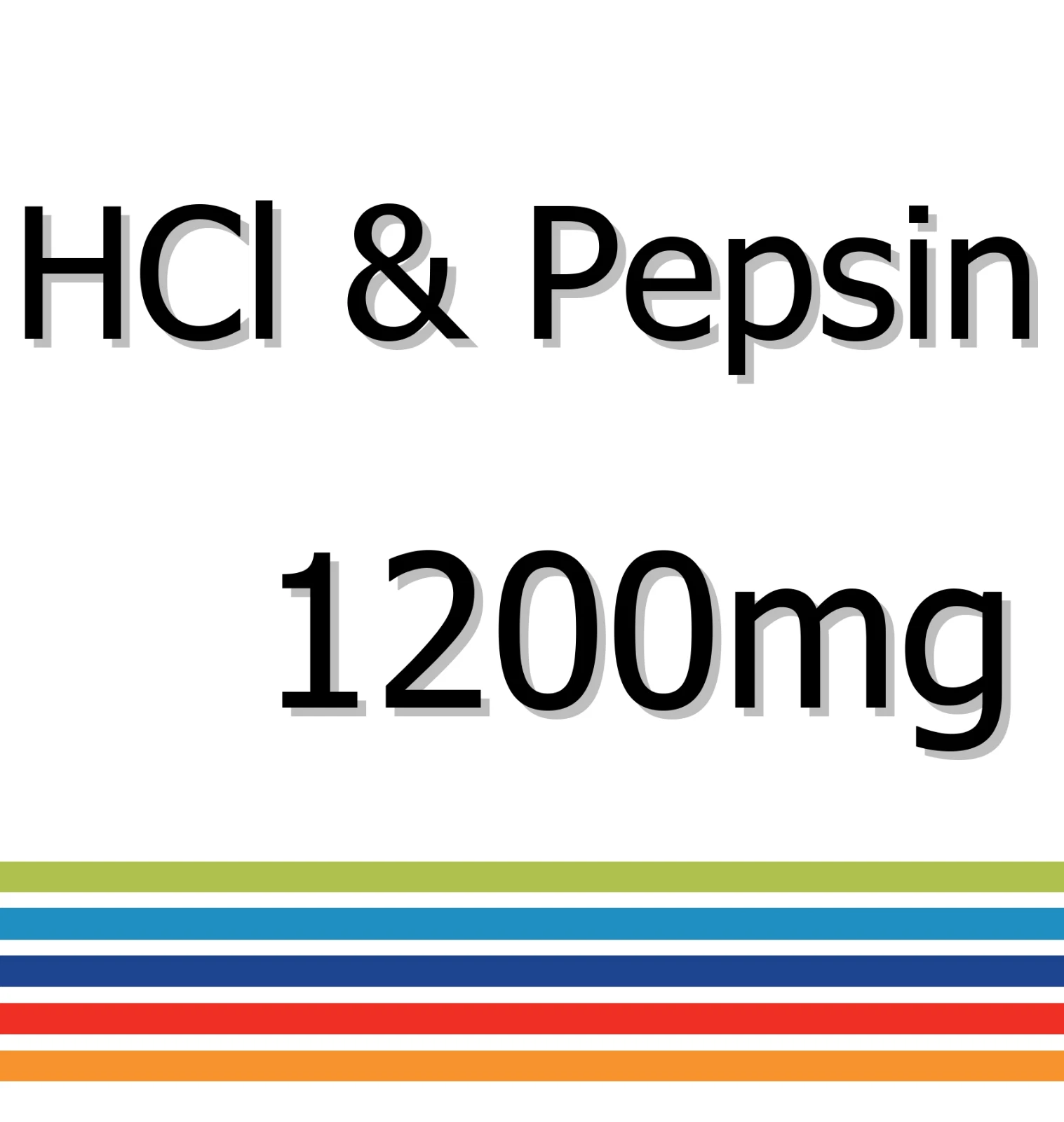 HCl & Pepsin 1200mg x 30 Tablets - Infection prevention