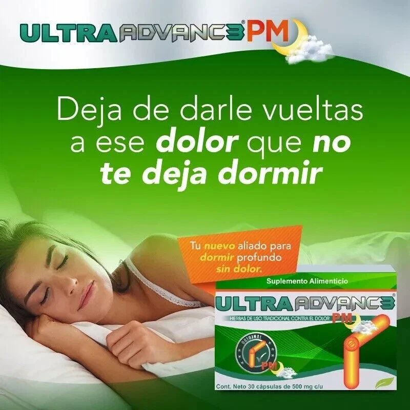 ULTRA ADVANC3 PM CURCUMA JENGIBRE MORINGA NEEM MAGNESIO