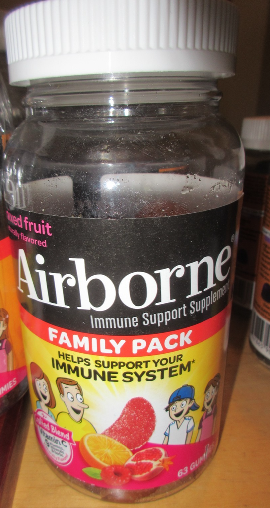 Airborne Immune Support Supplement 63 Gummies Mixed Fruit SEALED 12/2025