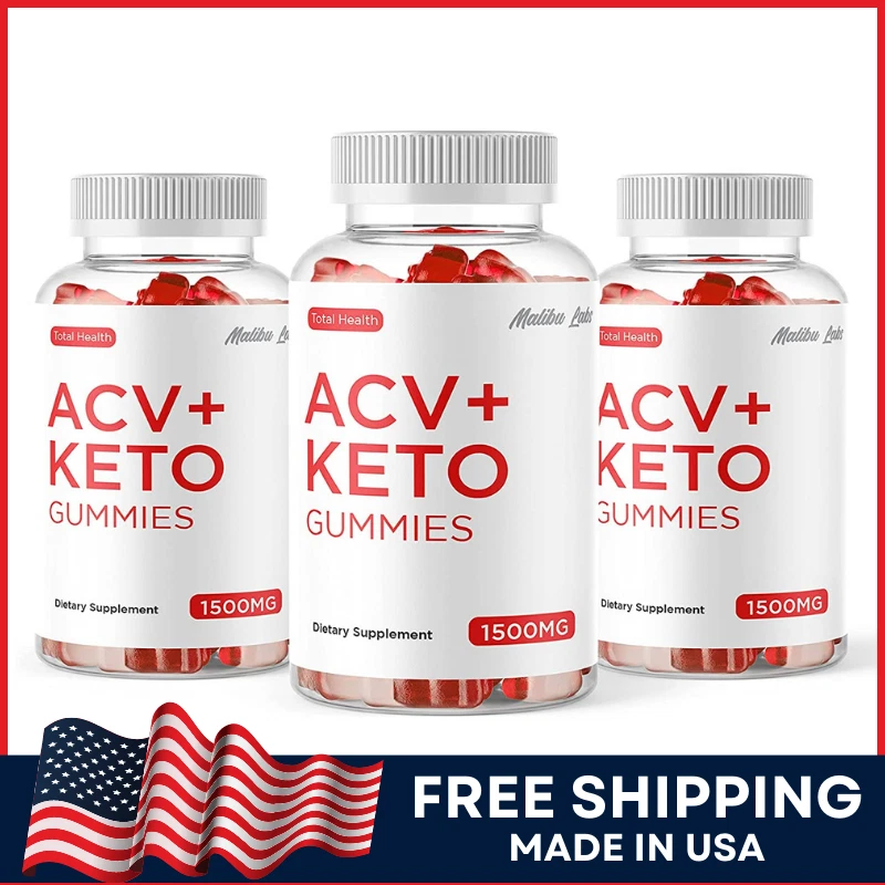 Total Health ACV Keto Gummies Ketosis Weight Loss 1500mg Advanced Formula 3-Pack