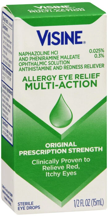 6 Pack Visine Original Strength Allergy Eye Relief 0.5 fl oz