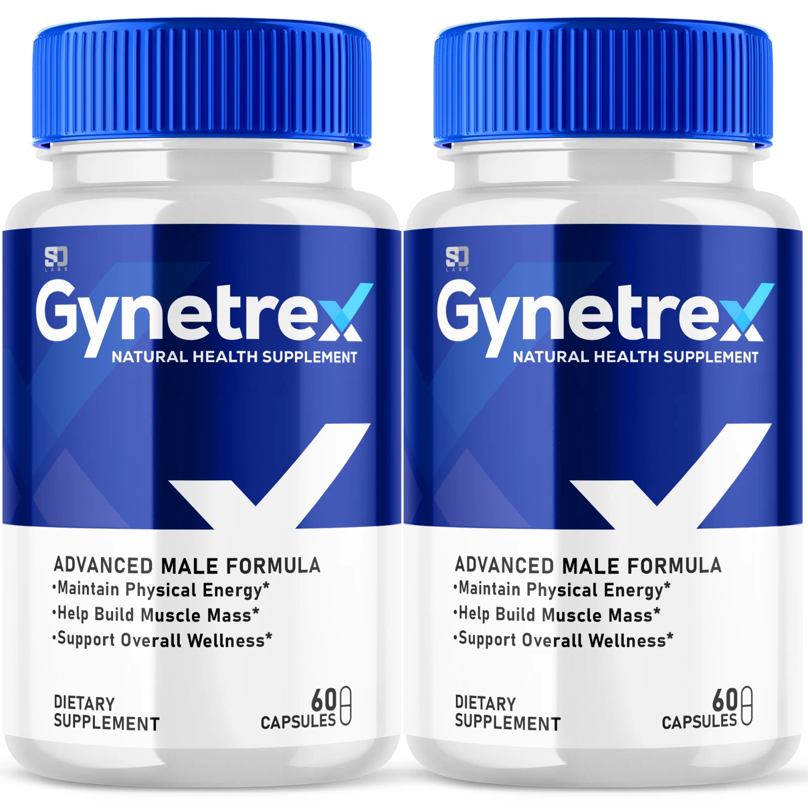 (2 Pack) Gynetrex Male Enhancement Pills - Maximize Energy, Vitality & Stamina