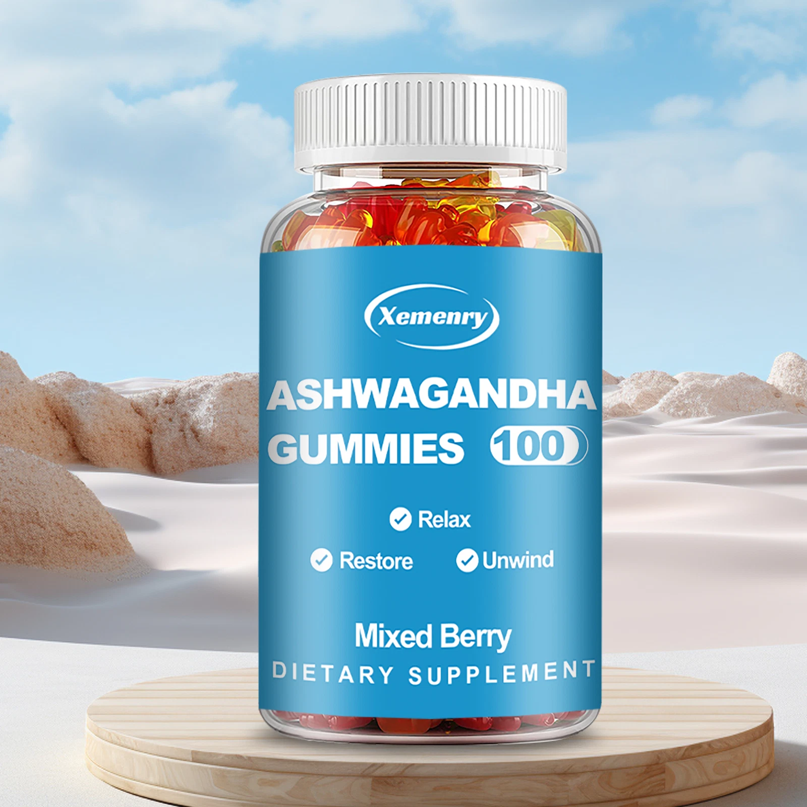 Ashwagandha - KSM-66 Organic Root Boost Energy, Anxiety Stress Enhance Muscle