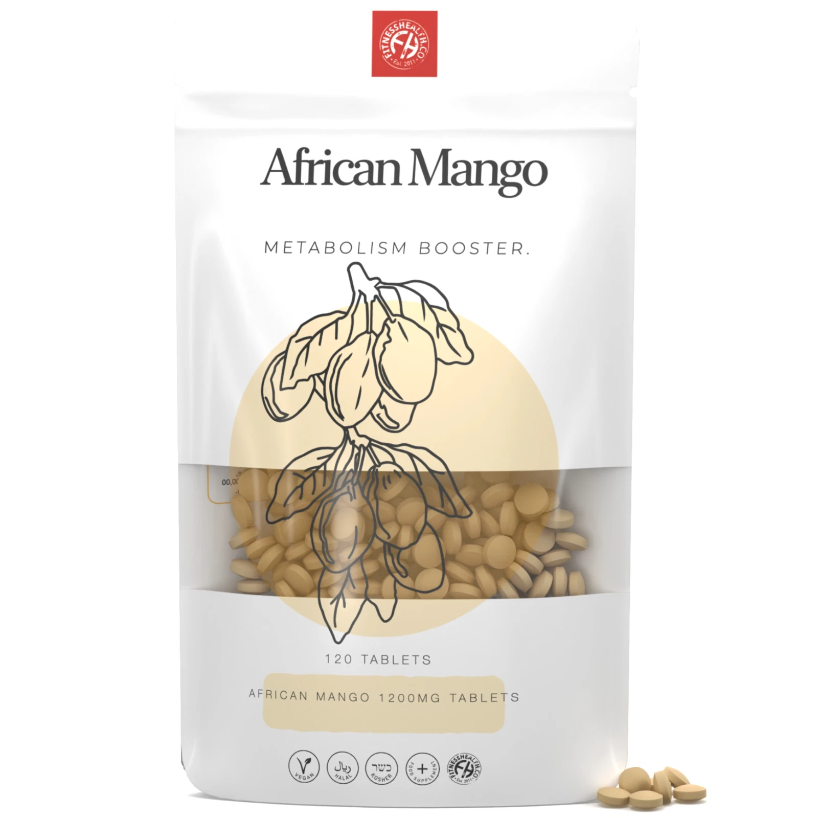 AFRICAN MANGO 120 Tablets Natural Weight loss High Strength 1200mg Natural