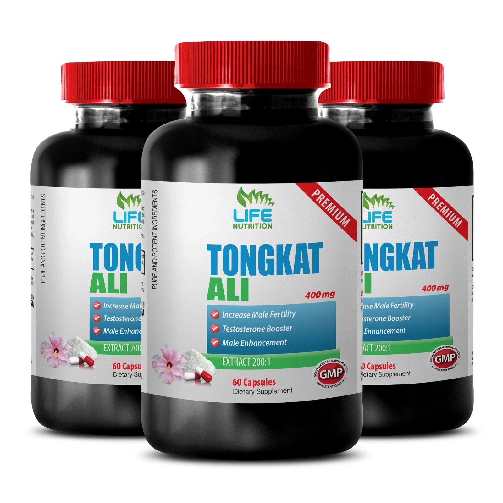 Tongkat Indonesia - Tongkat 200:1 400mg - Testosterone Supplement 3B