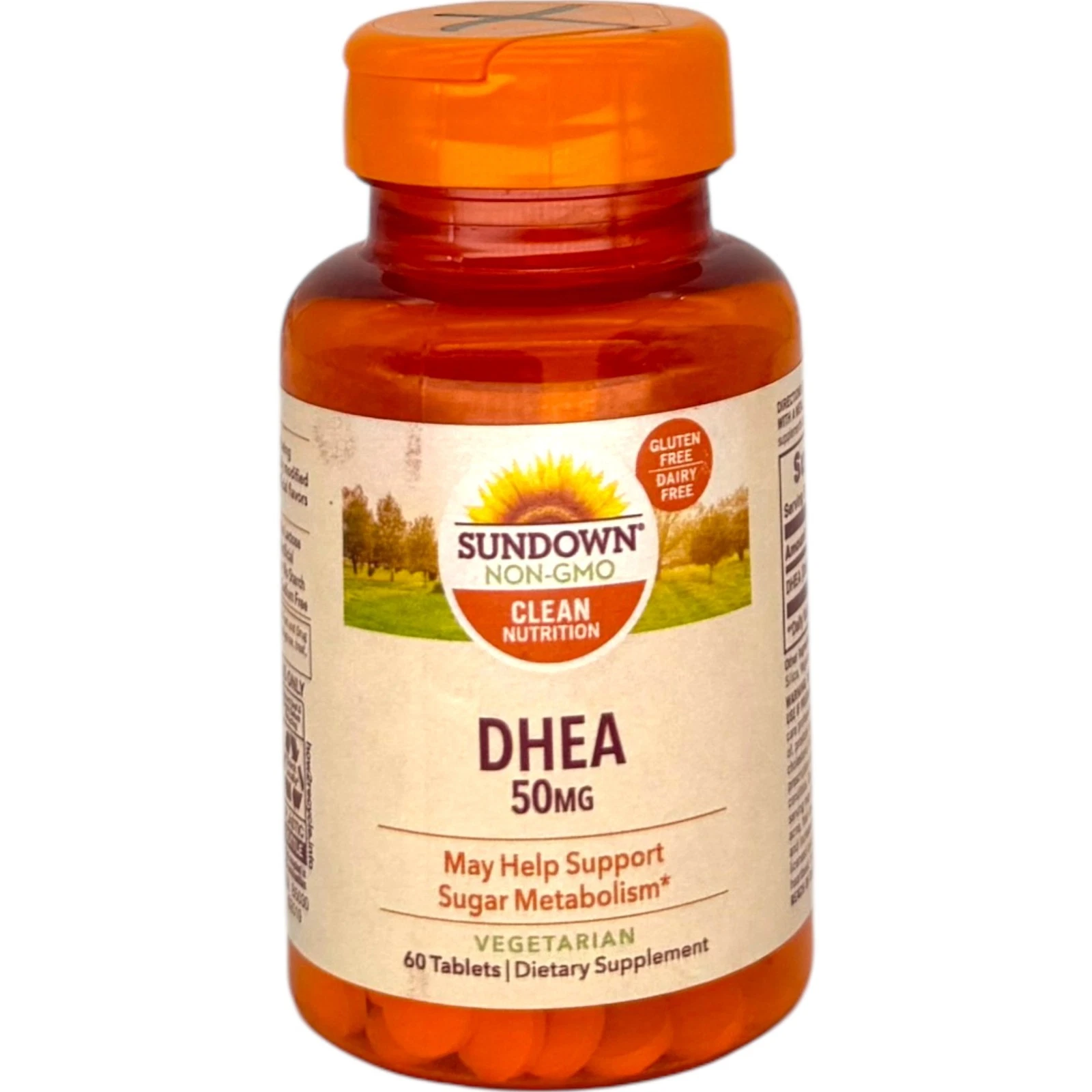 *CLEARANCE* Sundown Naturals DHEA 50mg Supplement NON-GMO 60 Tablet * READ *