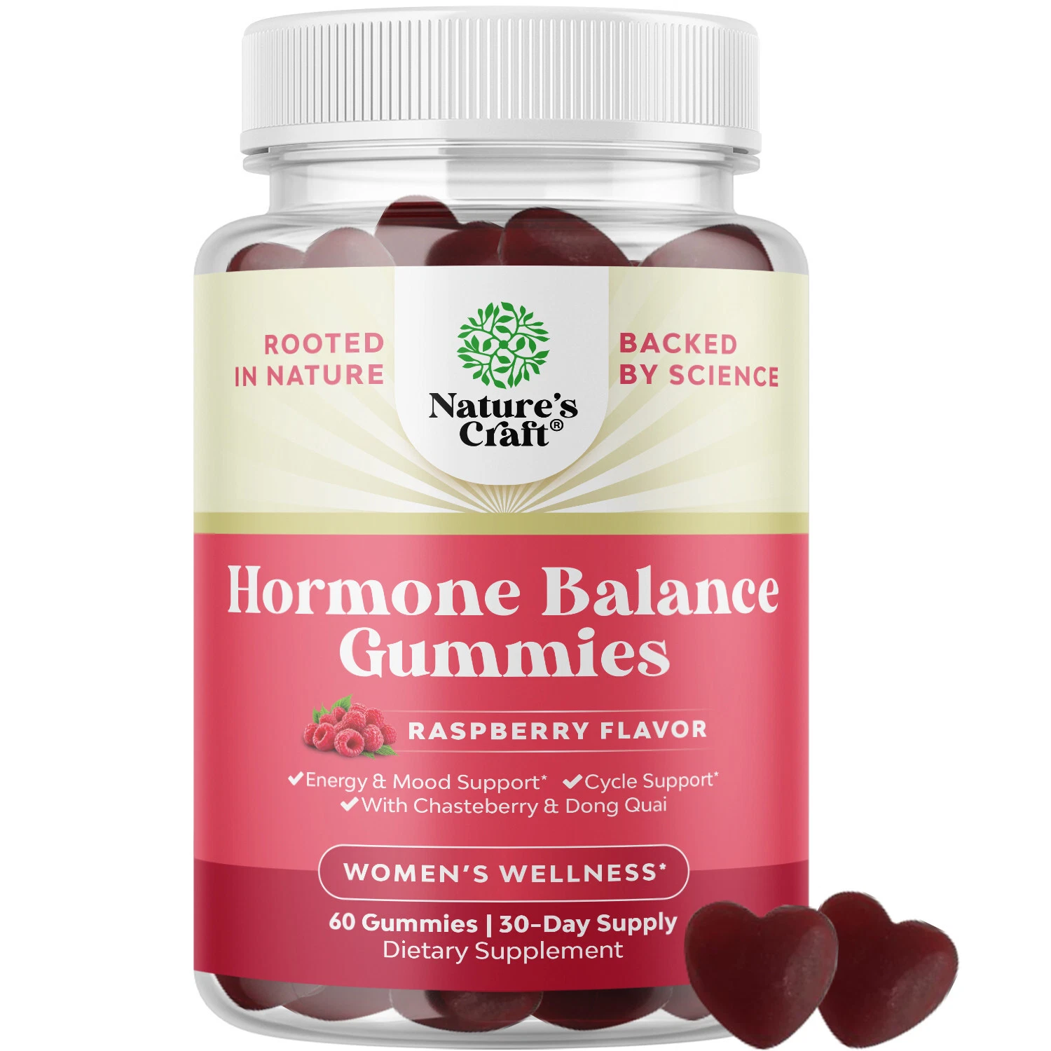 Hormone Balance for Women Gummies of All Ages - PMS Support Supplement 60ct
