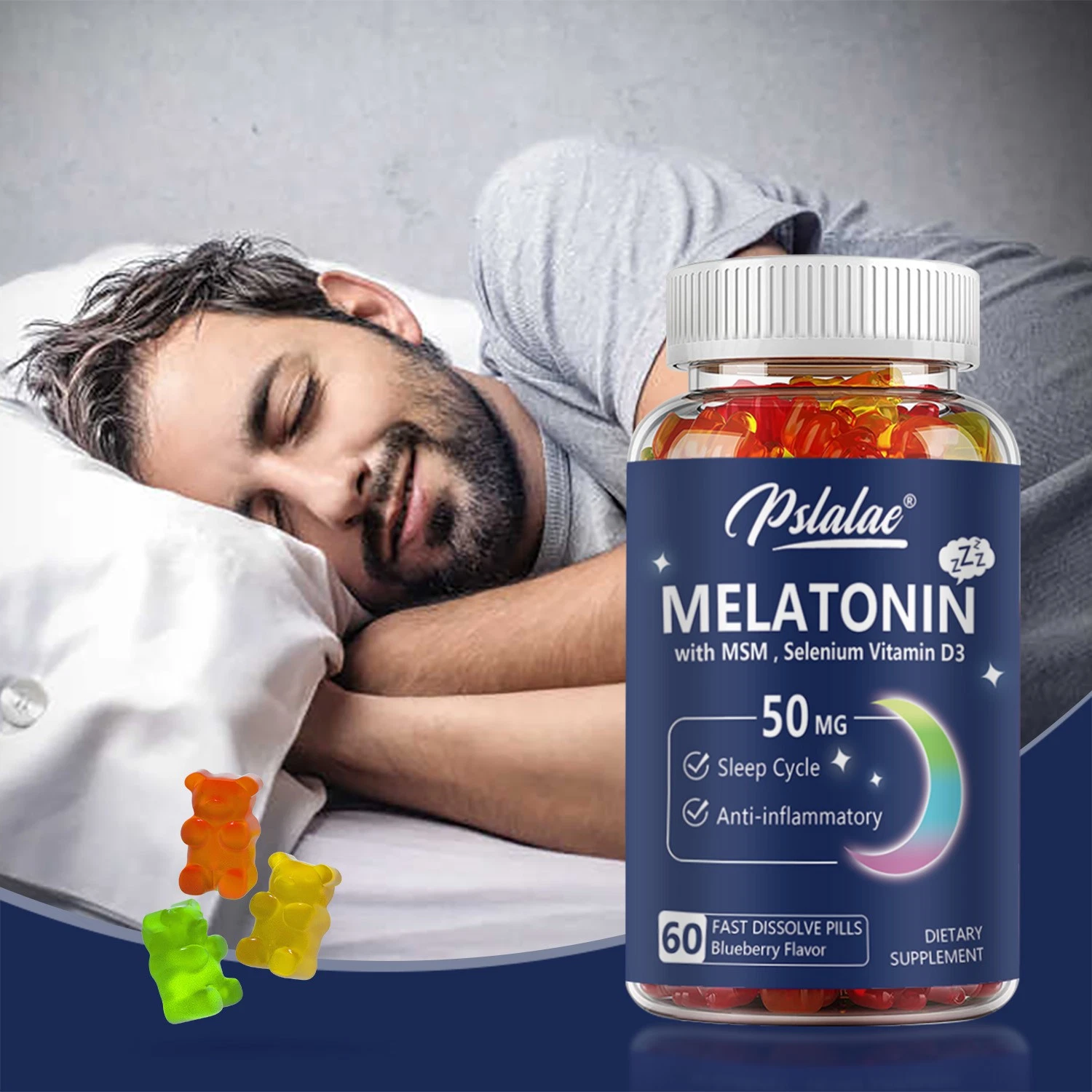 Melatonin - Relieve Stress, Sleep Health, Strengthen Immune, Fight Inflammation