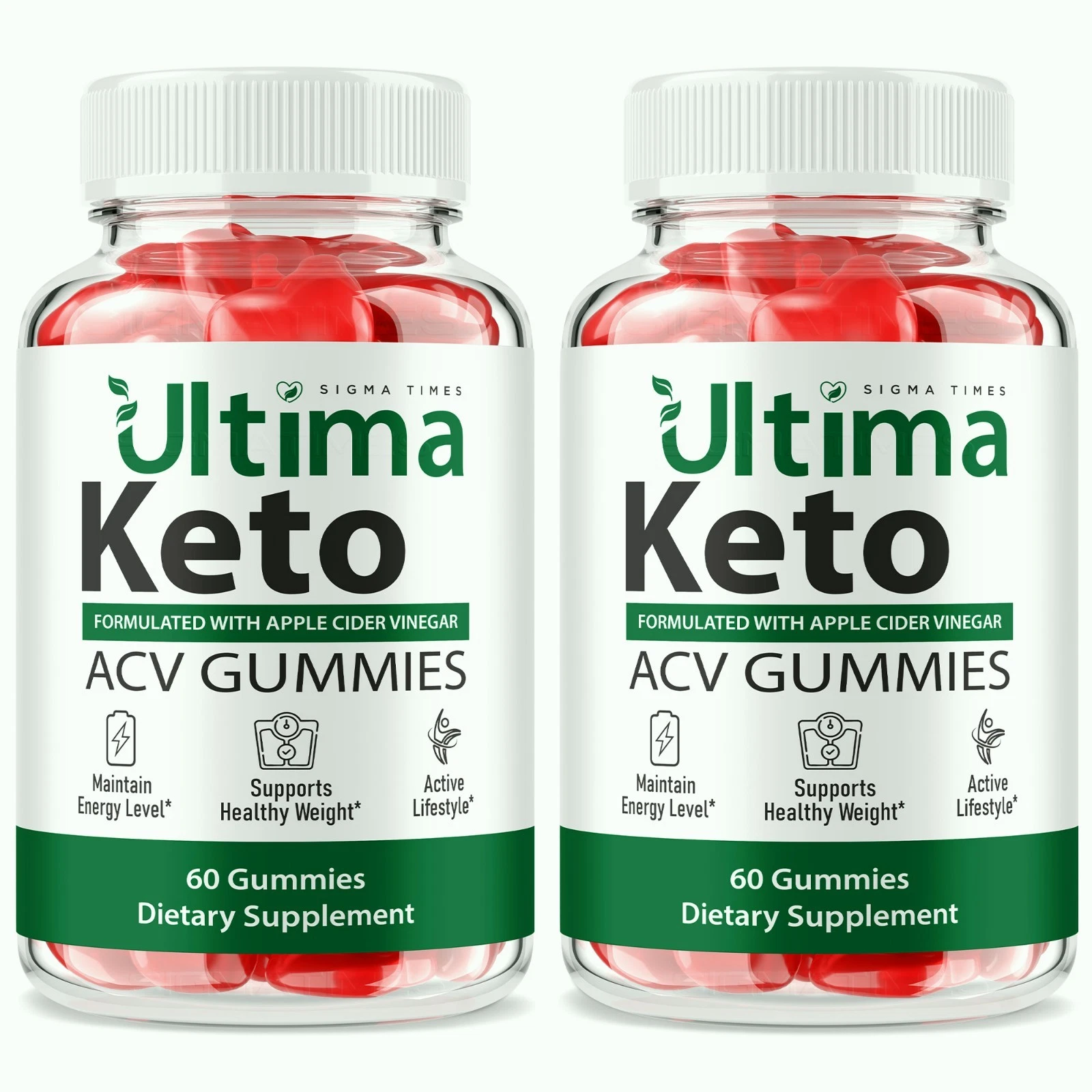 (2 Pack) Ultima Keto ACV Gummies - Advanced Fat-Burning Formula for Weight Loss