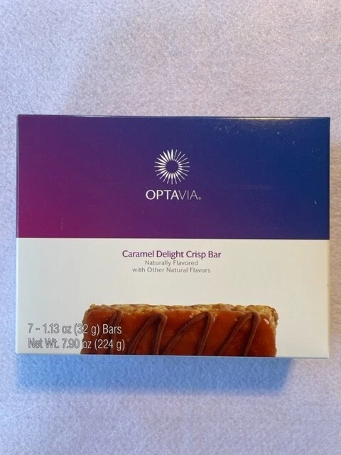 Optavia Caramel Delight Crisp Bar - 7 Bars - New - Exp 12/18/25