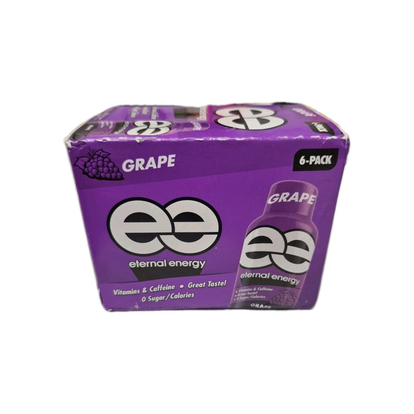 EE Eternal Energy Grape Flavor - 6 Count Damaged Box Exp: 12/16/2026