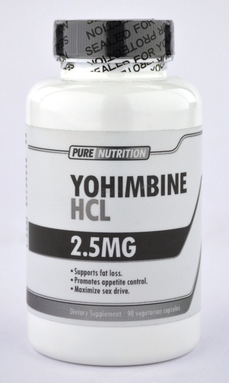 Pure Nutrition Yohimbine HCl 2.5mg, 90 Capsules - New, Exp 12/25