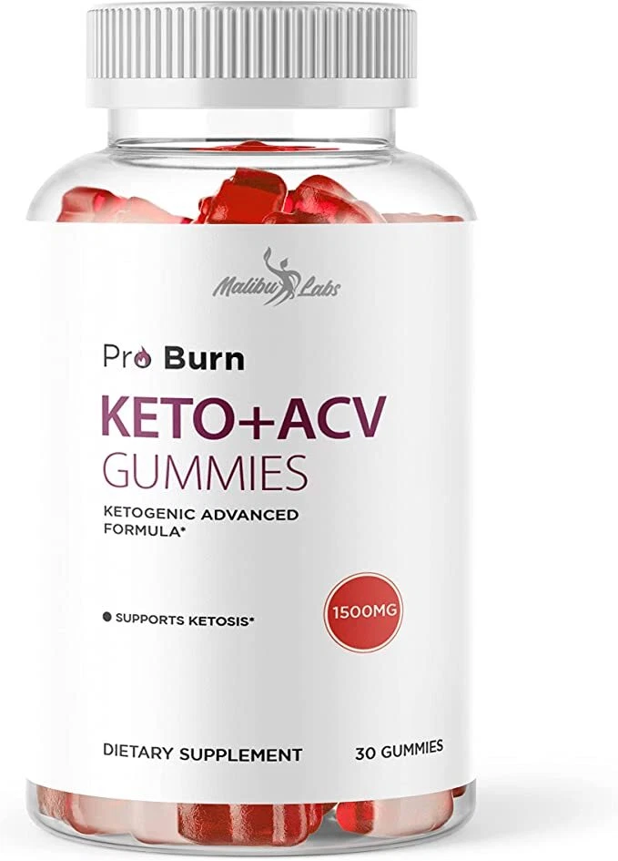 Pro Burn Keto ACV Gummies Weight Loss - 1500mg Ketosis Shark Gummies (1 Pack)