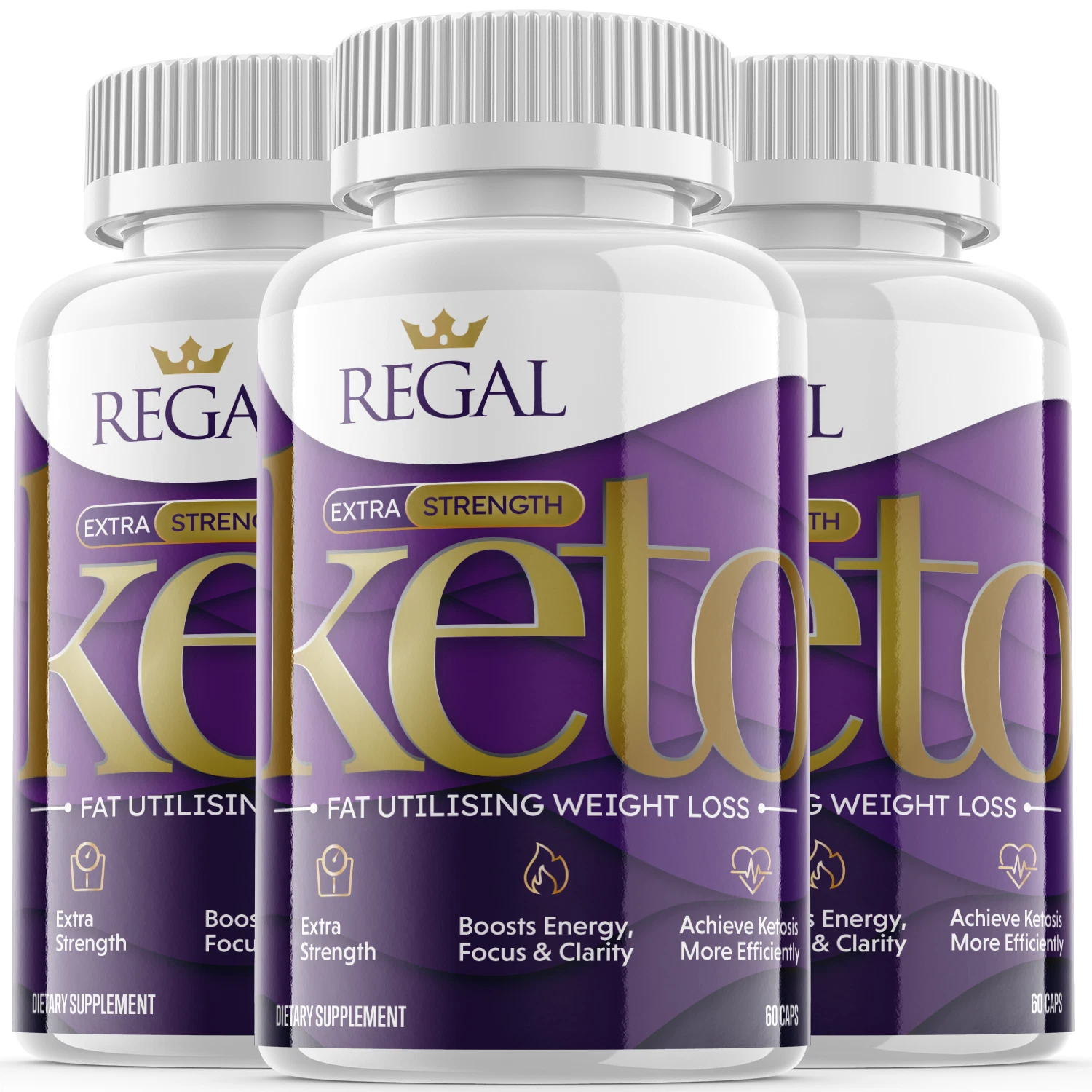 (3 Pack ) Regal - Keto Supplement for Weight Loss & Energy Boosting