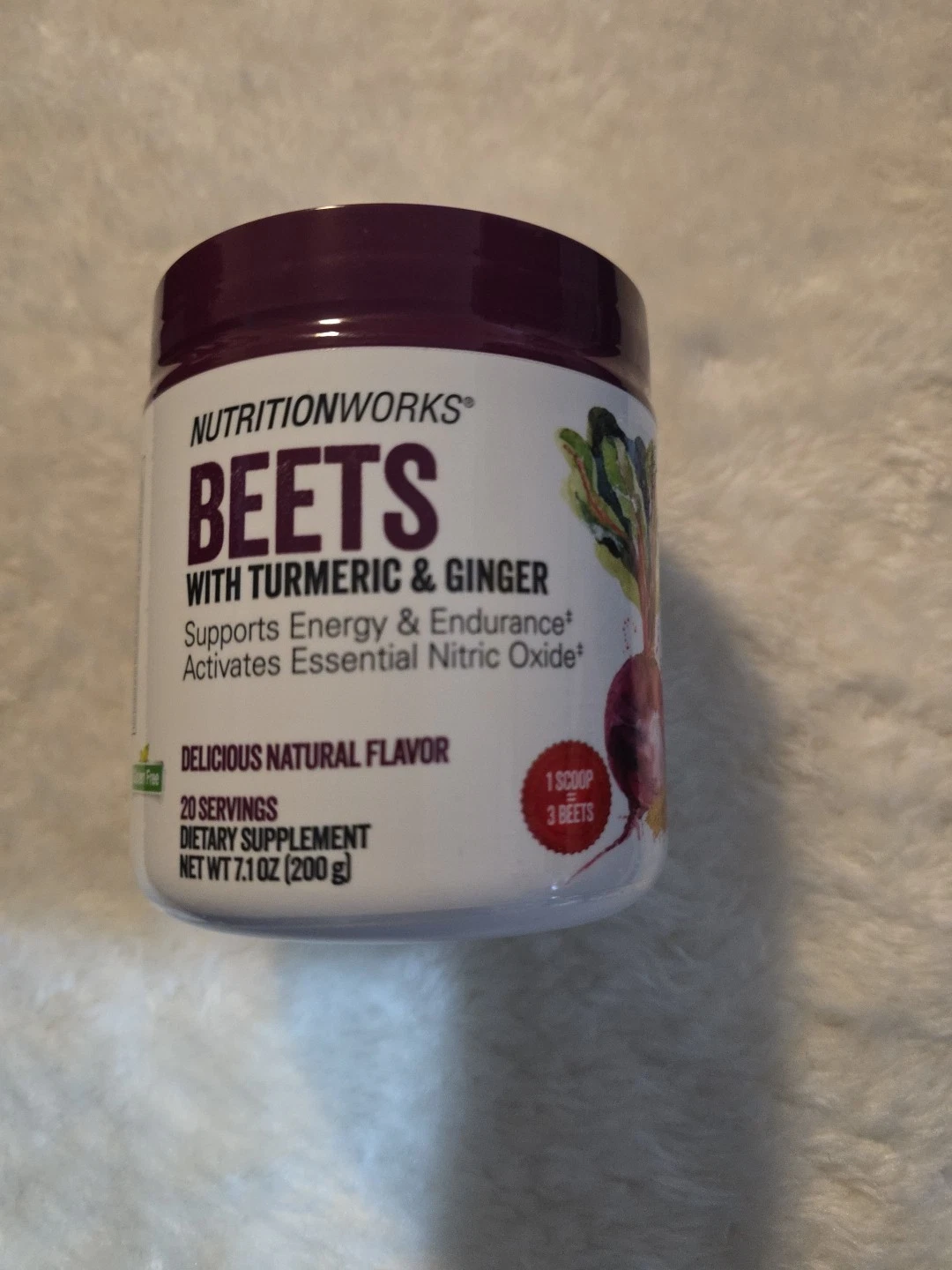 Nutrition Works Beets With Turmeric & Ginger Supplement 20 Servings