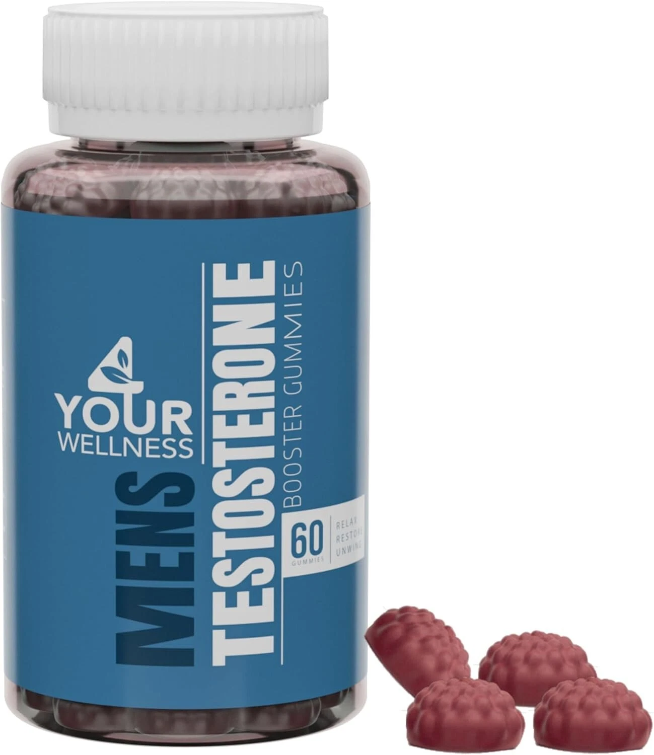 Testosterone Booster Gummies Supplement for Men - Growth, Stamina, Performance