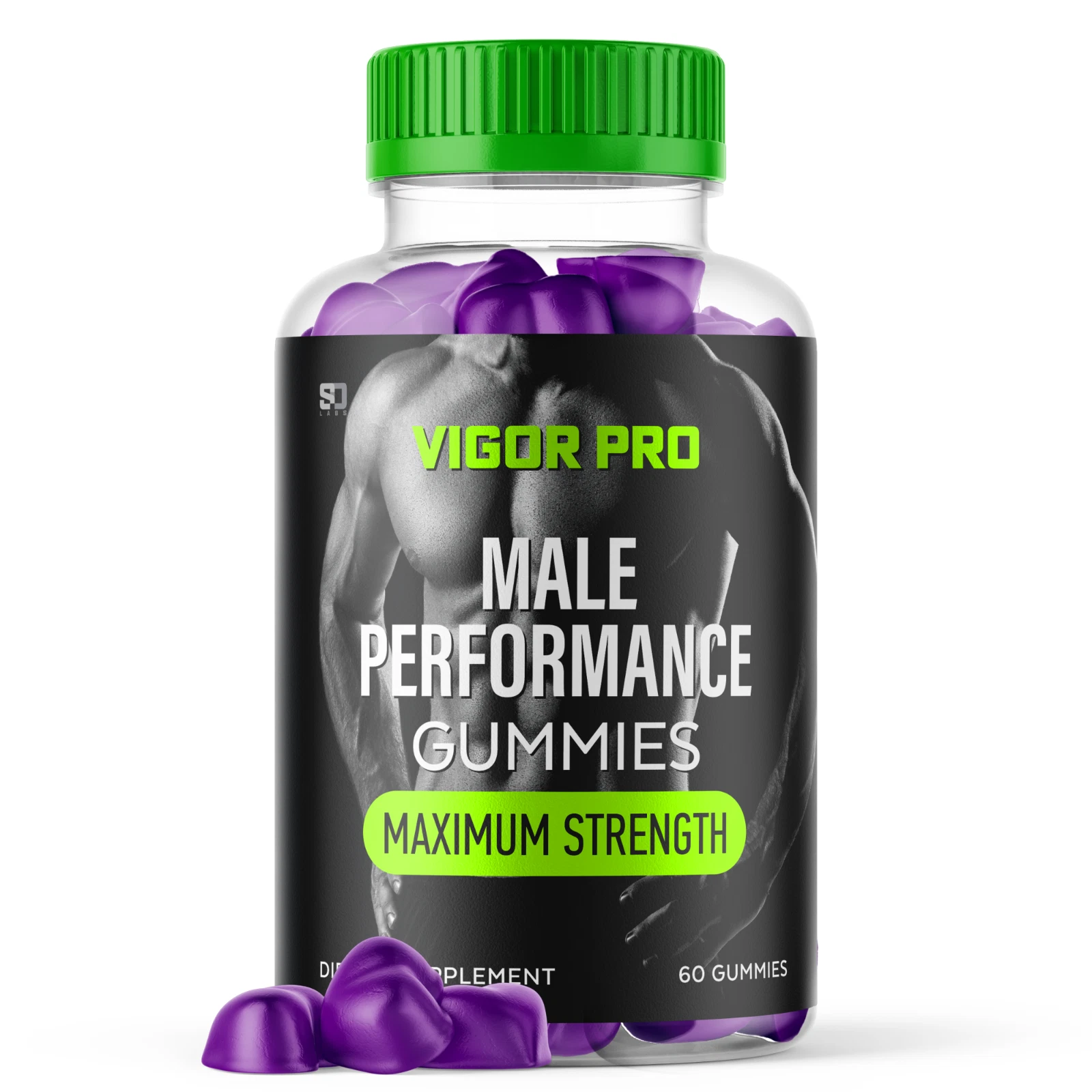 (1 Pack) Vigor Pro Gummies For Men, Advanced Performance Supplement 60 Gummies