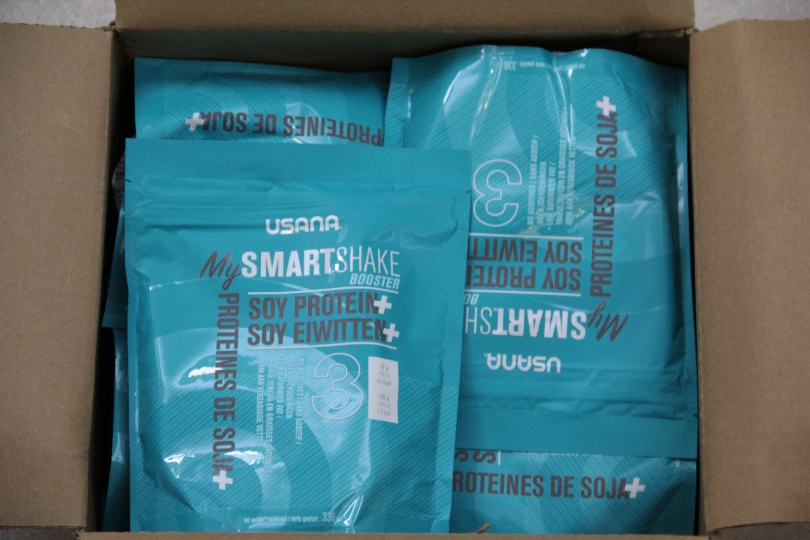 RETAIL $48.30 NEW 2 Bags of Booster Usana MySmartShake Soy Protein 3 EXP 2028