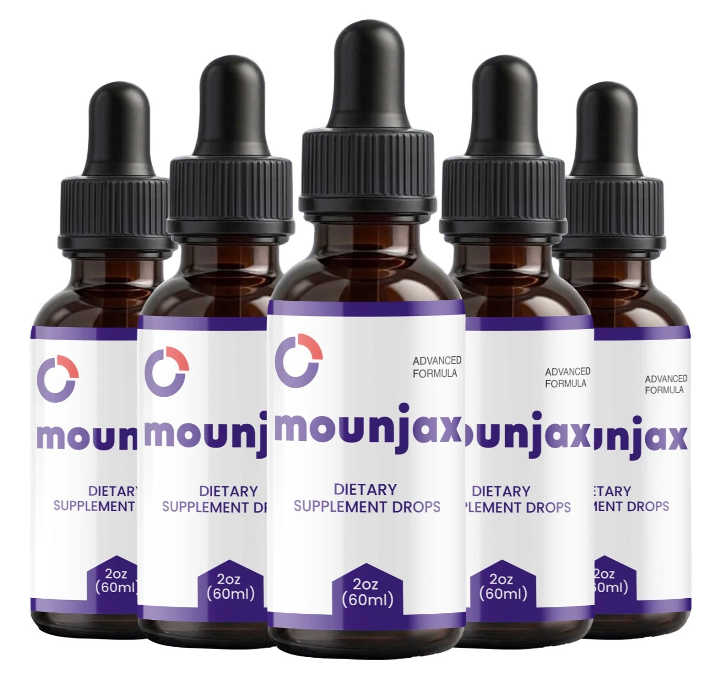 (5 Pack) Mounjax Drops for Weight Loss, Advanced Fat-Burning Support Formula