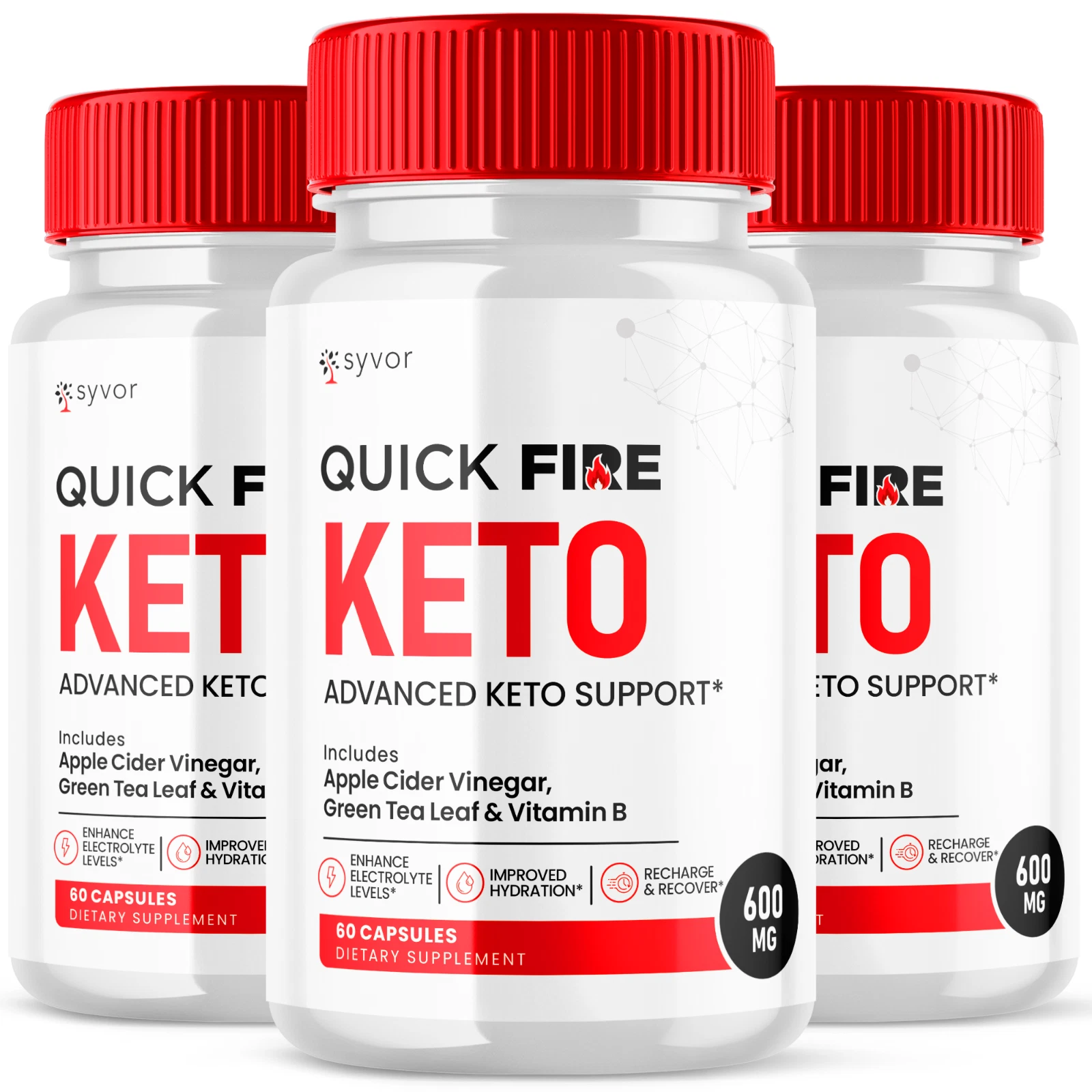 Quick Fire Keto Pills Advanced Weight Loss Support Maximum Strength 180 Capsules