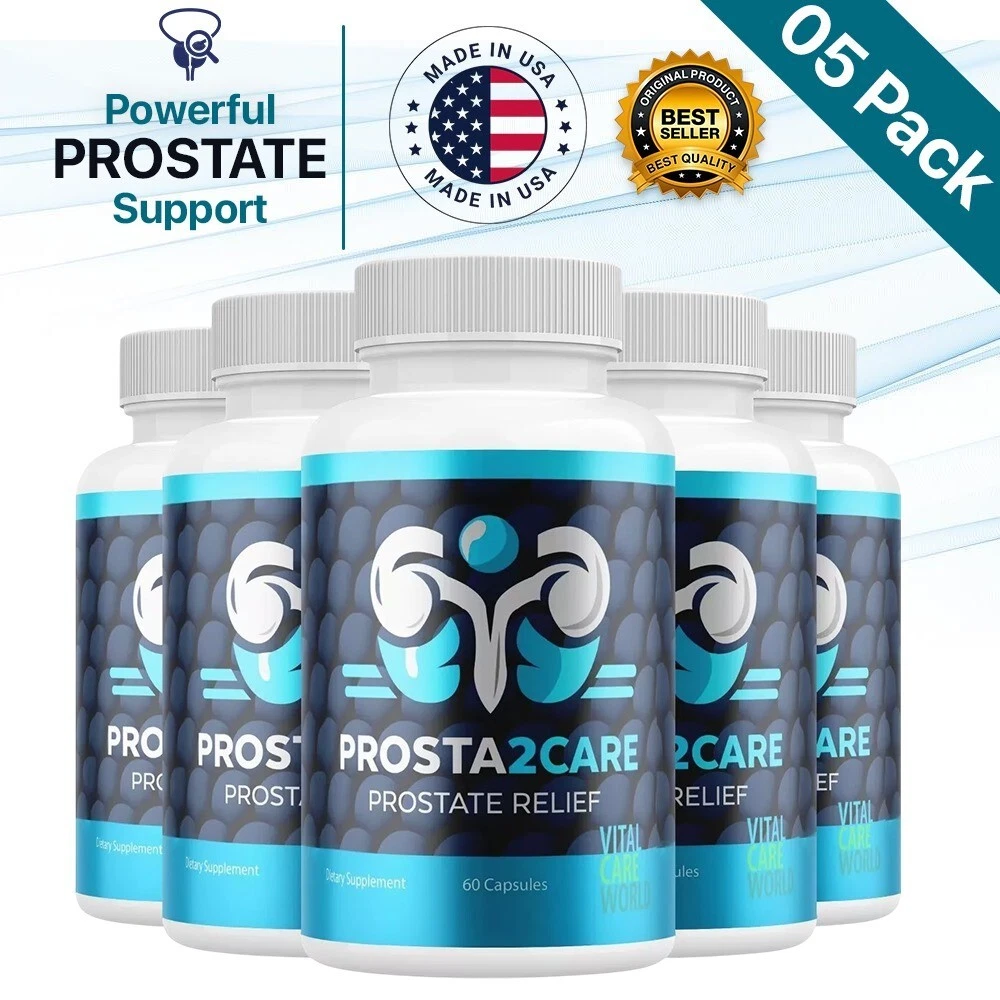 (5 Pack) Prosta2Care Pills for Men, Prosta 2 Care Supports Male Prostate Health