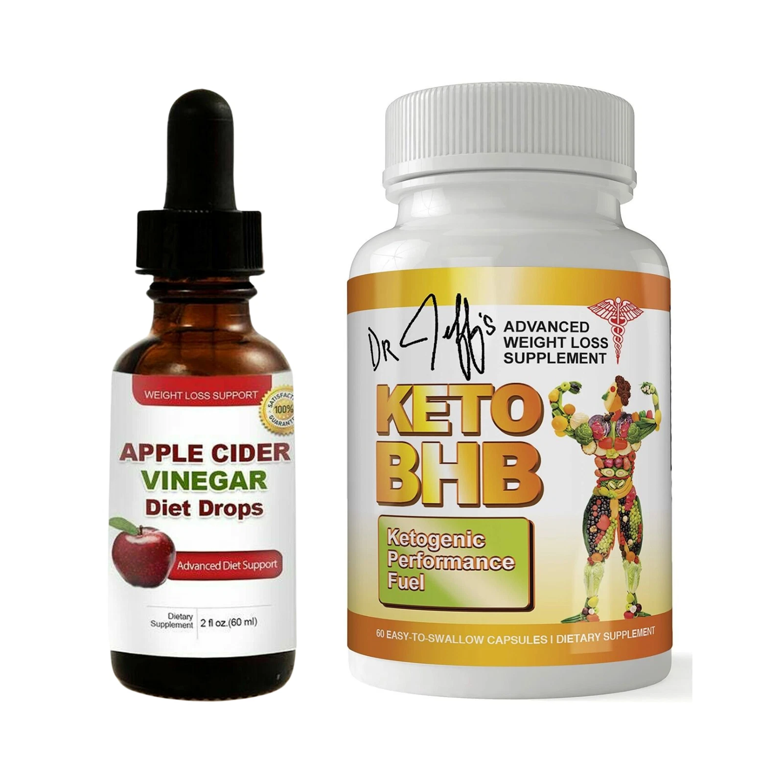 Apple Cider Vinegar Diet Drops Keto BHB Weight Loss Ketogenic Diet Supplement