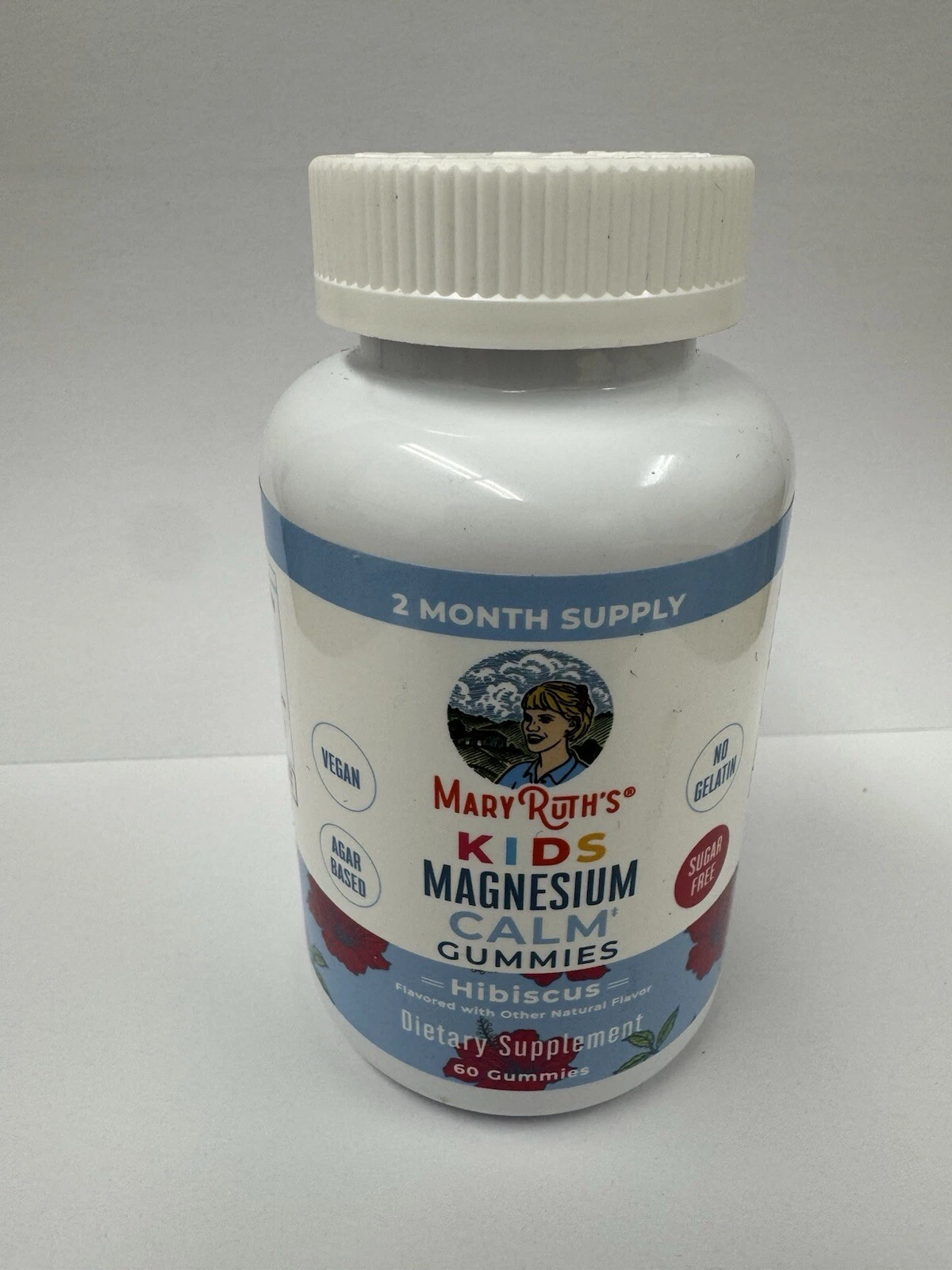 Kids Magnesium Calm Gummies - Hibiscus - 60 Gummies - BB 04/2026