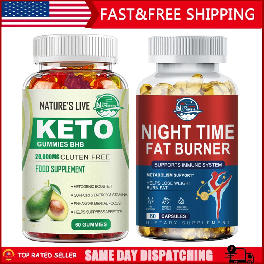Advanced Ketone Weight Loss Keto Gummies Fat Burner Dietary Supplement Men Women