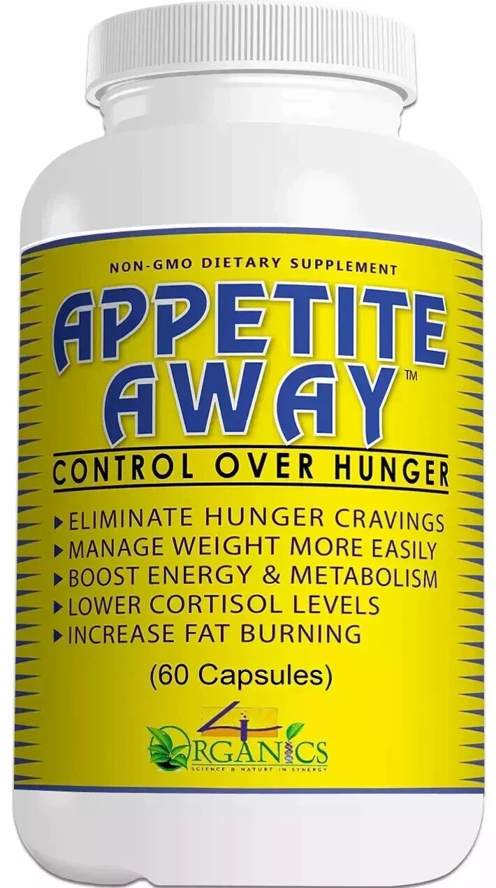 Appetite Away Hunger Suppressant Weight Loss Supplement (60 Capsules) Pack of 2