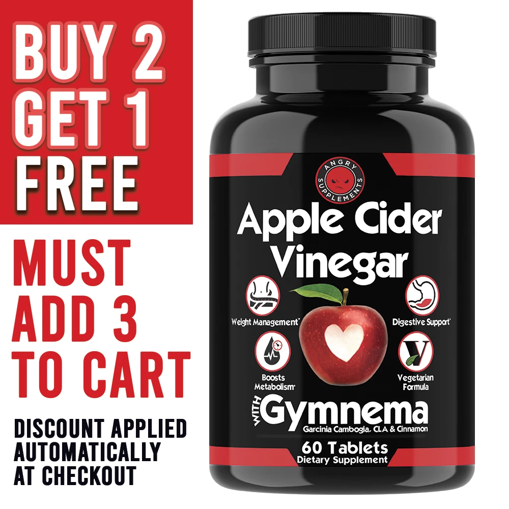 Weight Loss Apple Cider Vinegar w Garcinia Pills ACV & CLA Fat Burner 60 Ct 1 PK